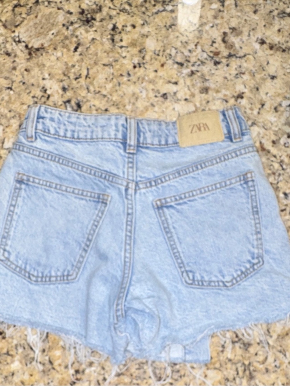 Zara Light Blue Denim Cutoff Shorts
